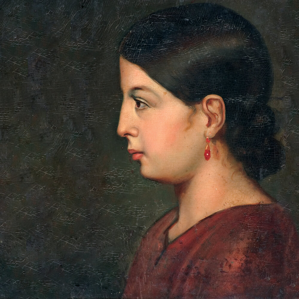 Роденият в Сливен Димитър Добрович е първият български художник, получил академично образование. „Портрет на момиче“ е сред малкото запазени ранни творби на автора. Изследователите на българското изкуство определят този портрет като едно от най-значимите му произведения. Най-голямата художествена галерия в Сливен, както и Художествената гимназия в града, носят неговото име.